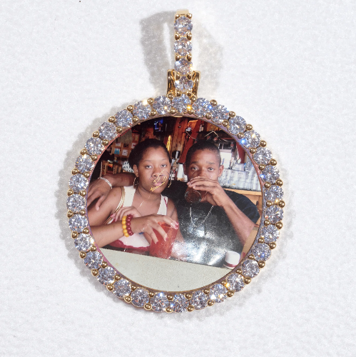 3D CIRCLE CUSTOM PICTURE PENDANT SMALL SIZE