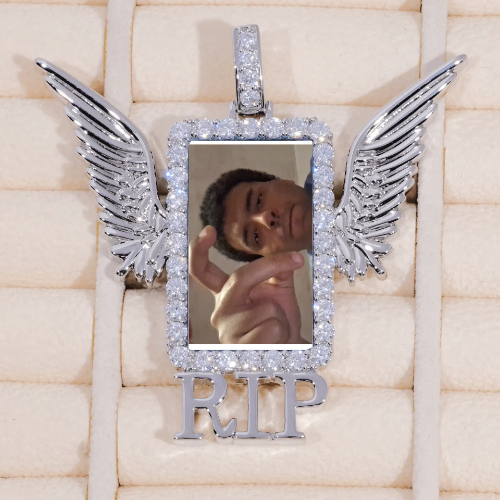 RIP WING 3D CUSTOM PICTURE PENDANT