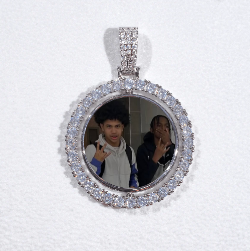 3D Spinning 2-Faced Custom Picture Pendant