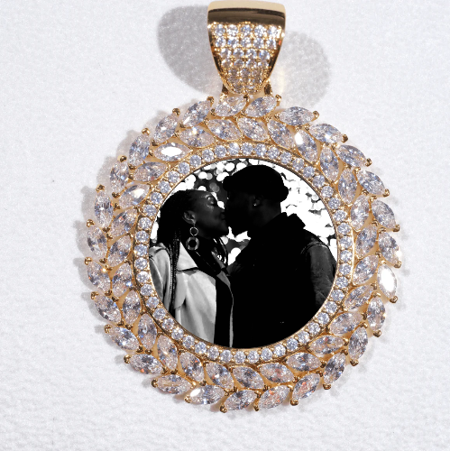Large 3D Wheat Ear Custom Picture Pendant