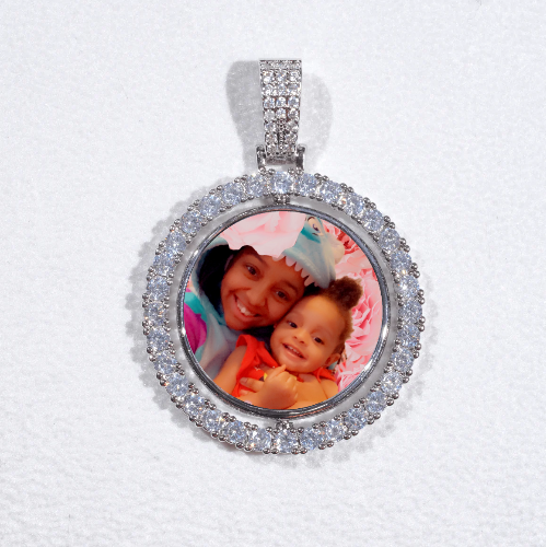 3D Spinning 2-Faced Custom Picture Pendant