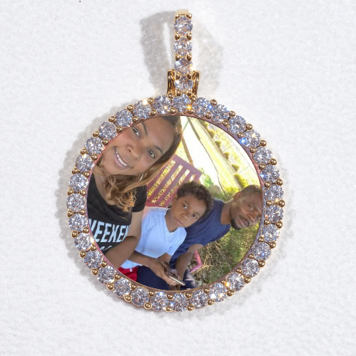 3D CIRCLE CUSTOM PICTURE PENDANT SMALL SIZE
