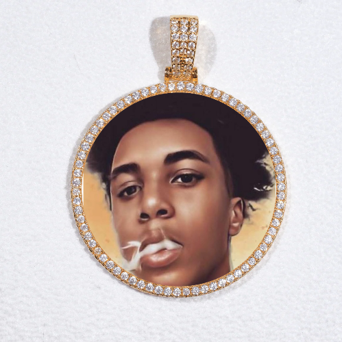 MEDIUM 3D CIRCLE CUSTOM PICTURE PENDANT