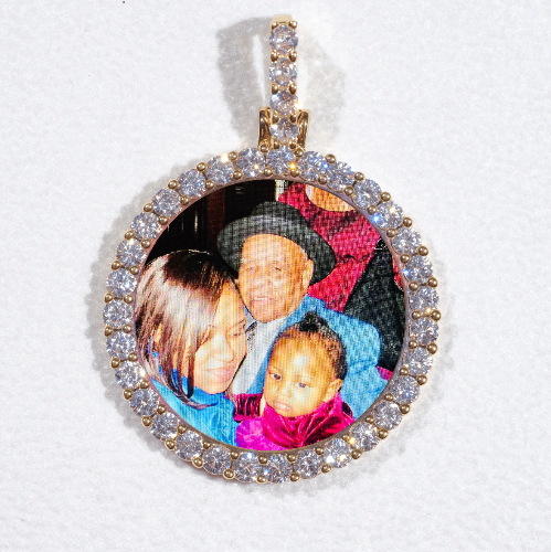 3D CIRCLE CUSTOM PICTURE PENDANT SMALL SIZE