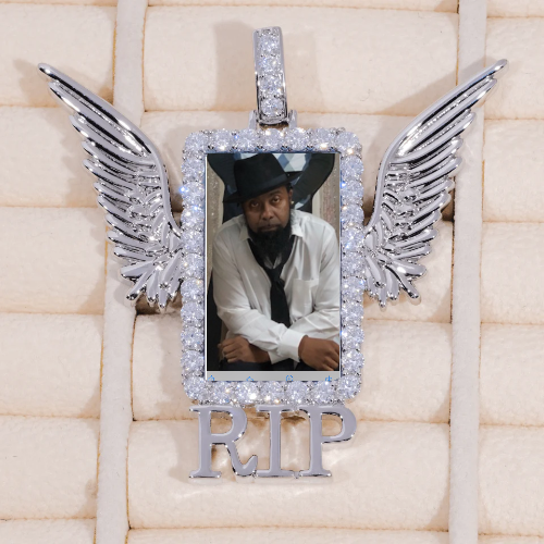 RIP WING 3D CUSTOM PICTURE PENDANT