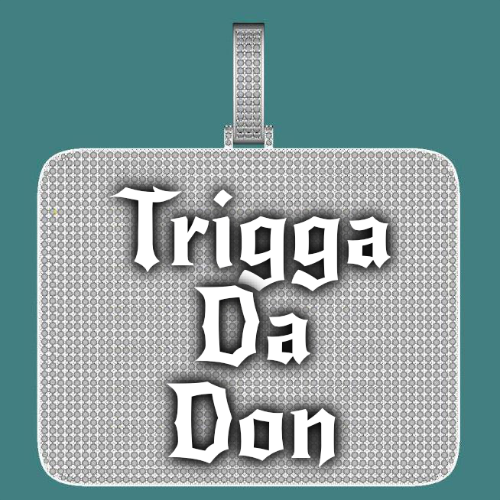 CUSTOM LETTER NECKLACE 3D BIG SQUARE