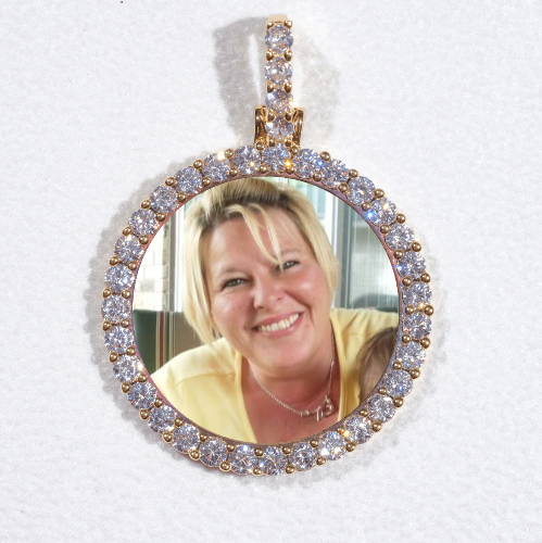 3D CIRCLE CUSTOM PICTURE PENDANT SMALL SIZE