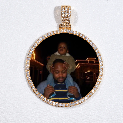 MEDIUM 3D CIRCLE CUSTOM PICTURE PENDANT