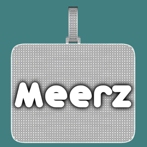 CUSTOM LETTER NECKLACE 3D BIG SQUARE