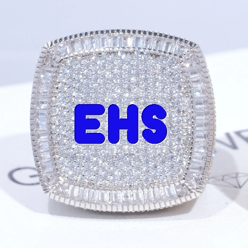 CUSTOM LETTER 3D ICED RING