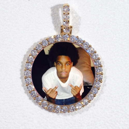 3D CIRCLE CUSTOM PICTURE PENDANT SMALL SIZE