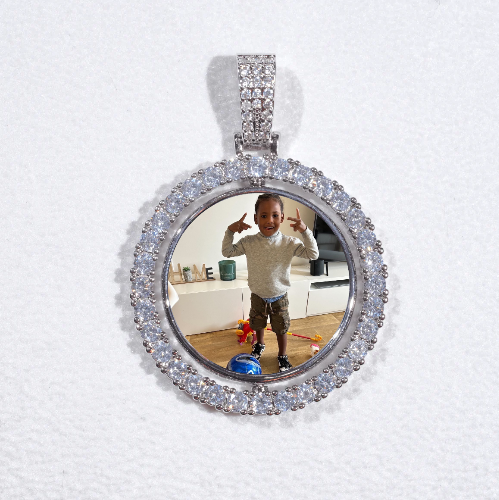3D Spinning 2-Faced Custom Picture Pendant