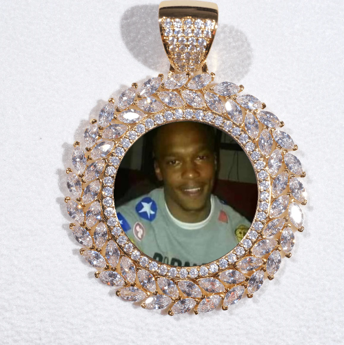 Large 3D Wheat Ear Custom Picture Pendant