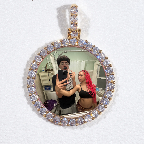 3D CIRCLE CUSTOM PICTURE PENDANT SMALL SIZE