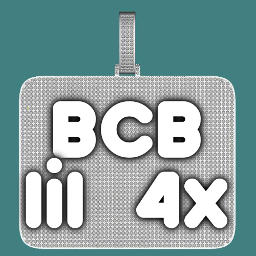 CUSTOM LETTER NECKLACE 3D BIG SQUARE
