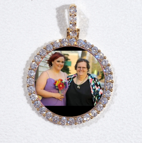 3D CIRCLE CUSTOM PICTURE PENDANT SMALL SIZE