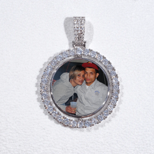 3D Spinning 2-Faced Custom Picture Pendant