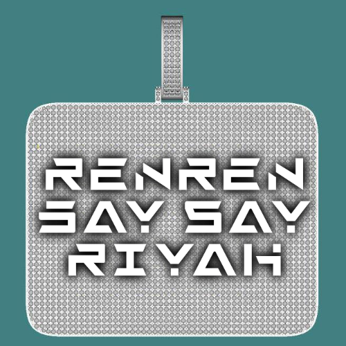 CUSTOM LETTER NECKLACE 3D BIG SQUARE