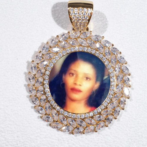 Large 3D Wheat Ear Custom Picture Pendant