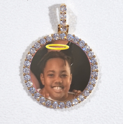 3D CIRCLE CUSTOM PICTURE PENDANT SMALL SIZE