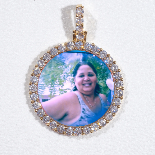 3D CIRCLE CUSTOM PICTURE PENDANT SMALL SIZE