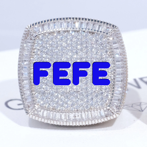 CUSTOM LETTER 3D ICED RING