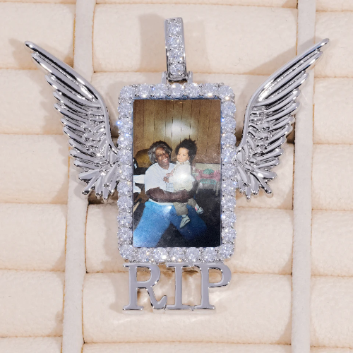 RIP WING 3D CUSTOM PICTURE PENDANT