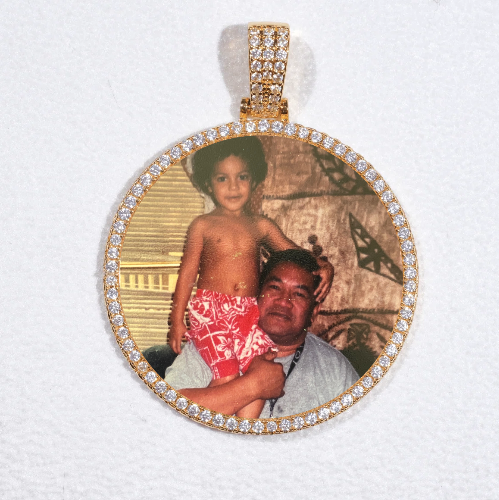 MEDIUM 3D CIRCLE CUSTOM PICTURE PENDANT