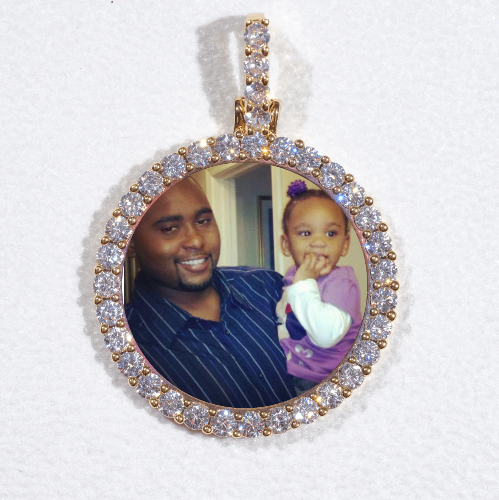 3D CIRCLE CUSTOM PICTURE PENDANT SMALL SIZE
