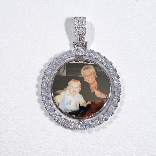3D Spinning 2-Faced Custom Picture Pendant
