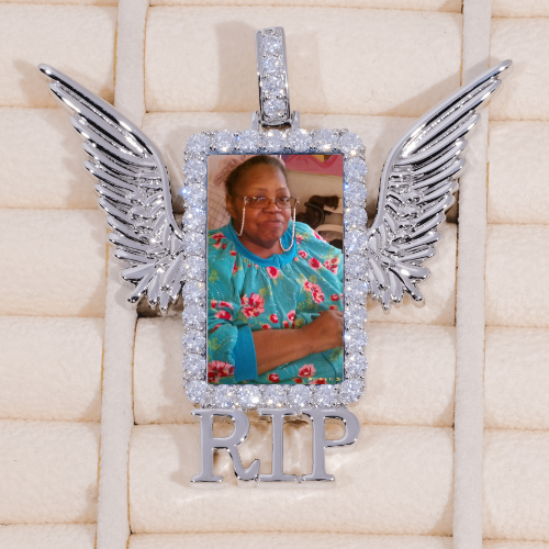RIP WING 3D CUSTOM PICTURE PENDANT