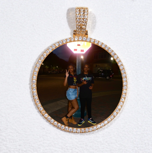 MEDIUM 3D CIRCLE CUSTOM PICTURE PENDANT