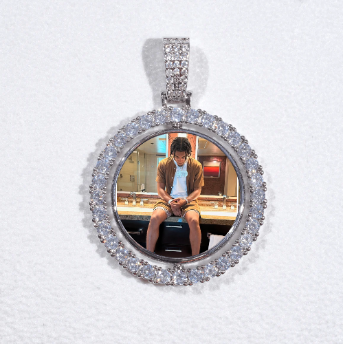 3D Spinning 2-Faced Custom Picture Pendant