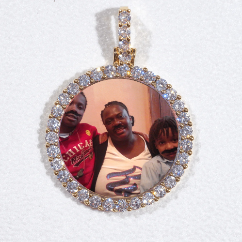 3D CIRCLE CUSTOM PICTURE PENDANT SMALL SIZE