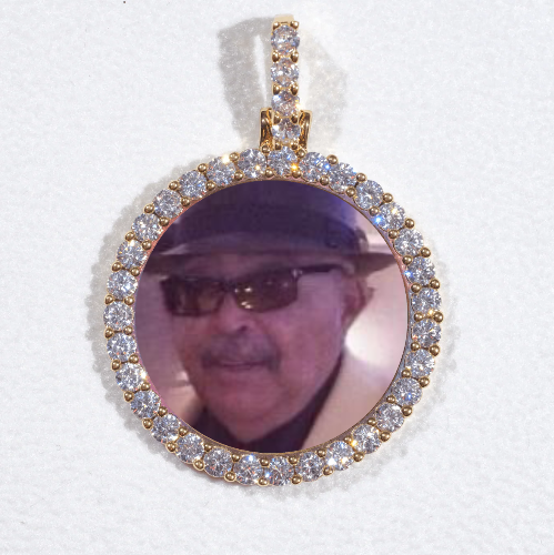 3D CIRCLE CUSTOM PICTURE PENDANT SMALL SIZE