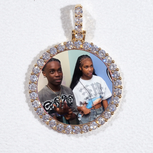 3D CIRCLE CUSTOM PICTURE PENDANT SMALL SIZE