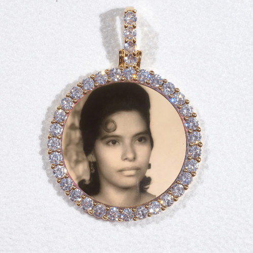 3D CIRCLE CUSTOM PICTURE PENDANT SMALL SIZE