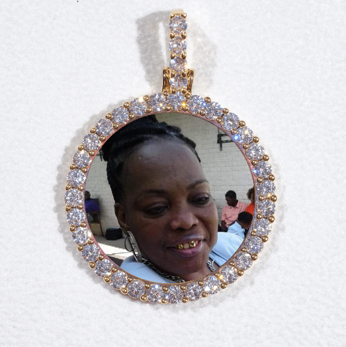 3D CIRCLE CUSTOM PICTURE PENDANT SMALL SIZE