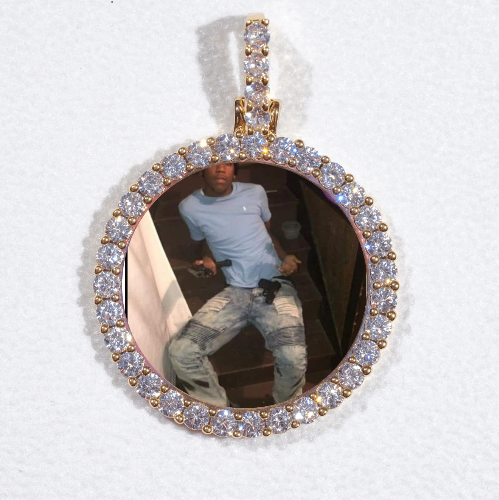 3D CIRCLE CUSTOM PICTURE PENDANT SMALL SIZE