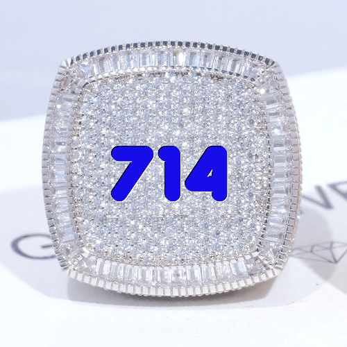 CUSTOM LETTER 3D ICED RING