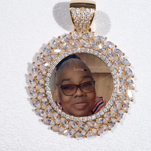 Large 3D Wheat Ear Custom Picture Pendant