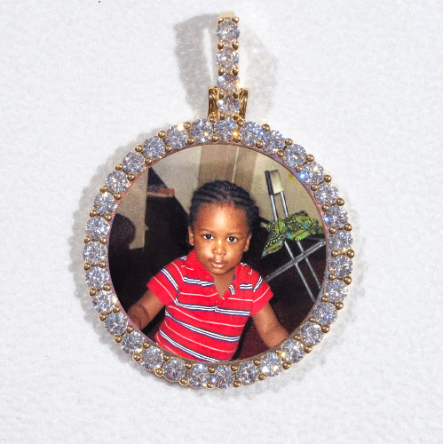 3D CIRCLE CUSTOM PICTURE PENDANT SMALL SIZE