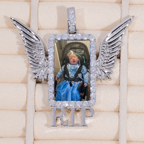 RIP WING 3D CUSTOM PICTURE PENDANT