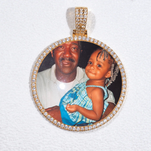 MEDIUM 3D CIRCLE CUSTOM PICTURE PENDANT