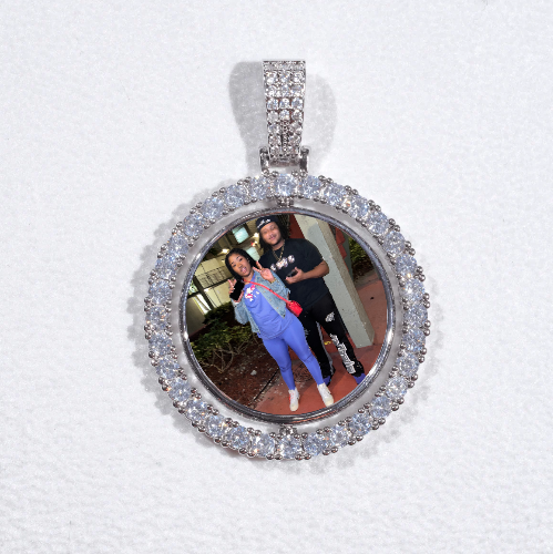 3D Spinning 2-Faced Custom Picture Pendant