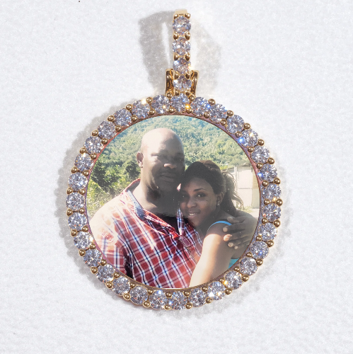 3D CIRCLE CUSTOM PICTURE PENDANT SMALL SIZE