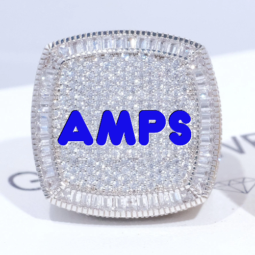 CUSTOM LETTER 3D ICED RING