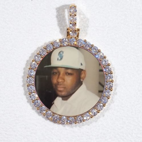 3D CIRCLE CUSTOM PICTURE PENDANT SMALL SIZE