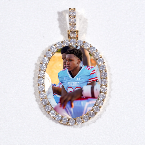 3D Oval Custom Picture Pendant