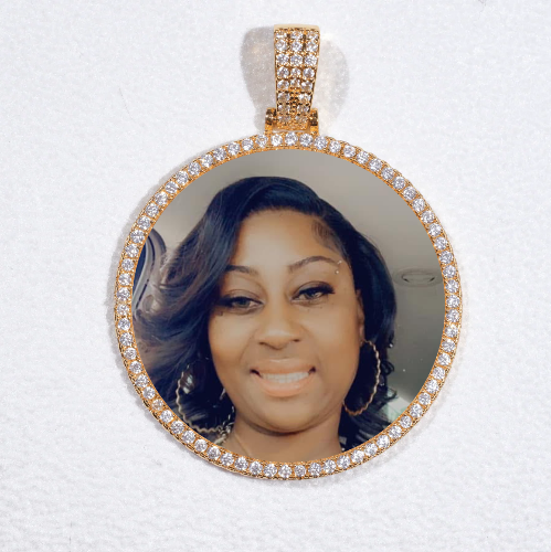 MEDIUM 3D CIRCLE CUSTOM PICTURE PENDANT